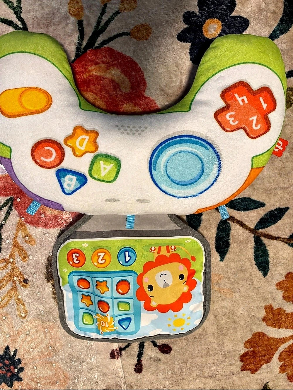 Fisher-Price Littlest Gamer Tummy Wedge Green & White